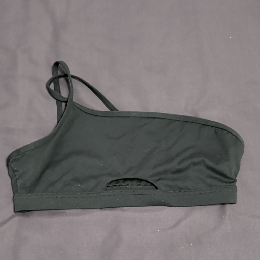 Halara Black One-Shoulder Sports Bra